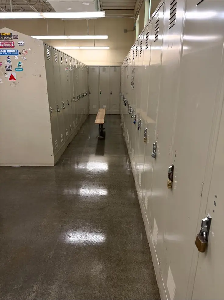 Professional cleaning results in locker room facility